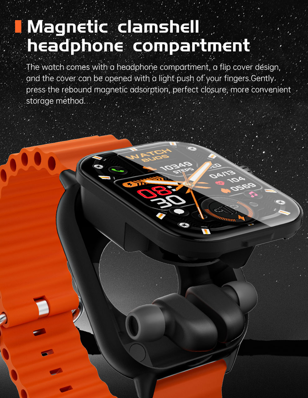 Hepu - 2-in-1 Smart Watch