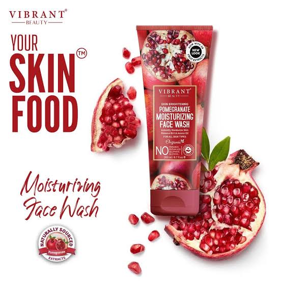 Vibrant Beauty Brightening Pomegranate Moisturizing Face Wash 100ML