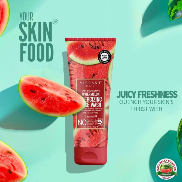 Vibrant Beauty Brightening Watermelon Energizing Face Wash 100ML