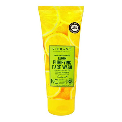 Vibrant Beauty Skin Brightening Lemon Purifying Face Wash Lemon Exfoliating Face Wash 100ML