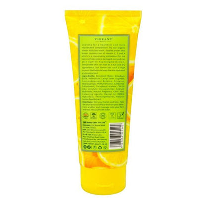 Vibrant Beauty Skin Brightening Lemon Purifying Face Wash Lemon Exfoliating Face Wash 100ML